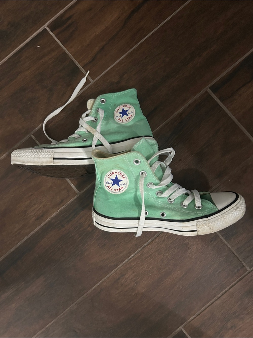 Converse Chuck Taylors Mint Green High Top Sneakers